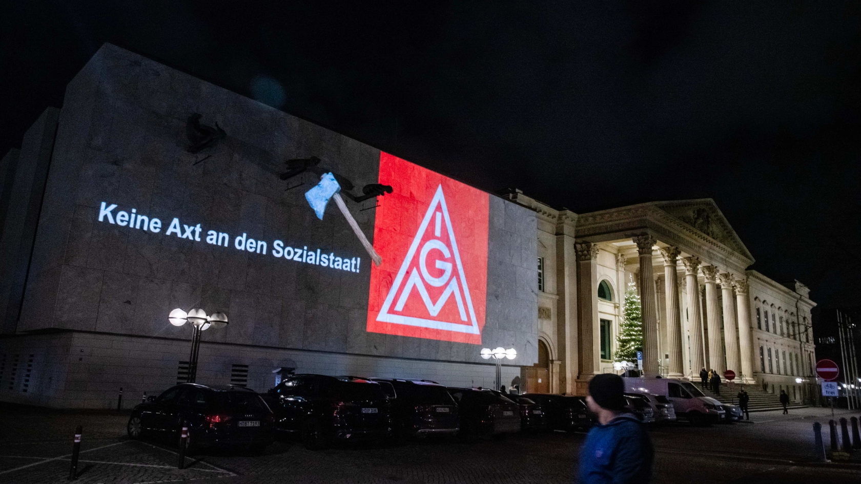 Gewerkschaft mahnt vor dem Landtag 