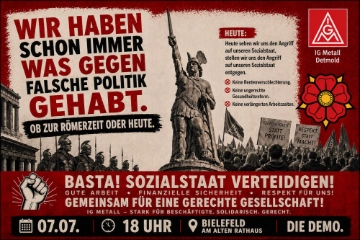 Kundgebung in Bielefeld am 07.07.2026 18.00 Uhr 