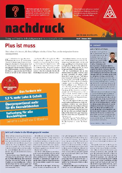 Nachdruck Sommer 2025