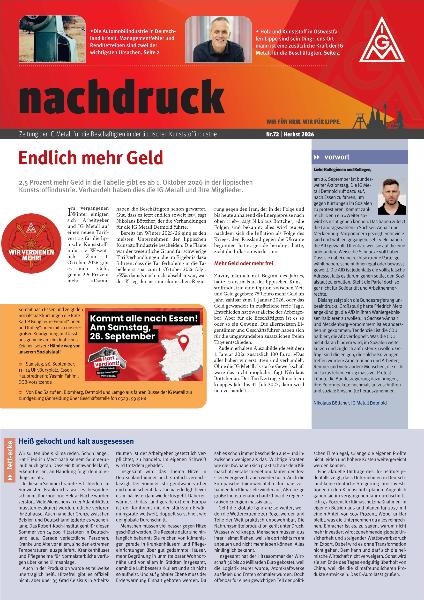 Nachdruck Herbst 2026